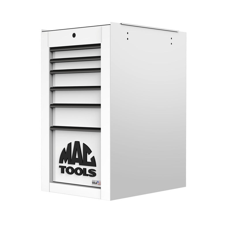 Tech™ Series 6-Drawer Side Cabinet with PowerTech™ Drawer - Titanium White