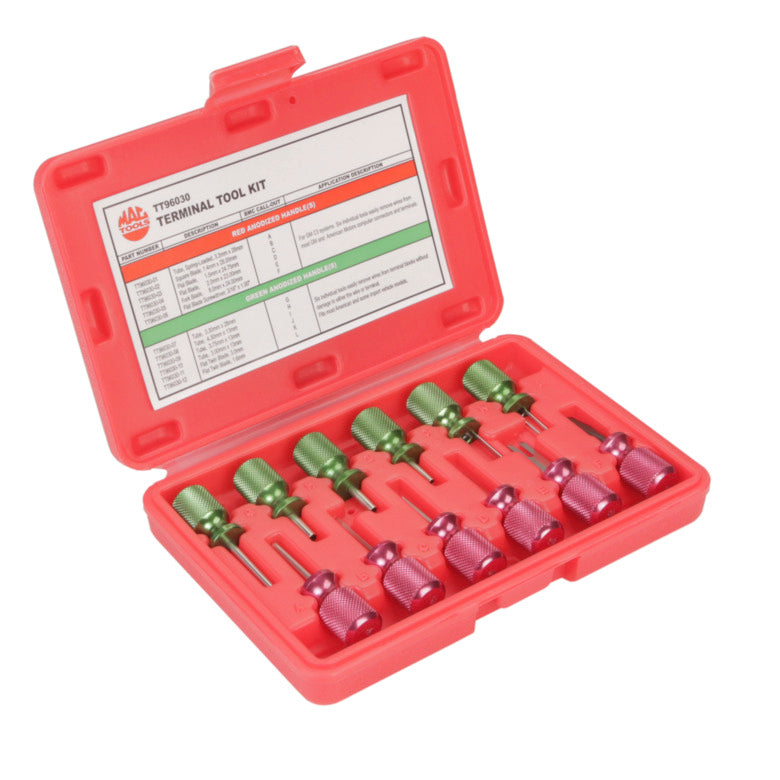 12-PC. Knurled-Handle Terminal Tool Set