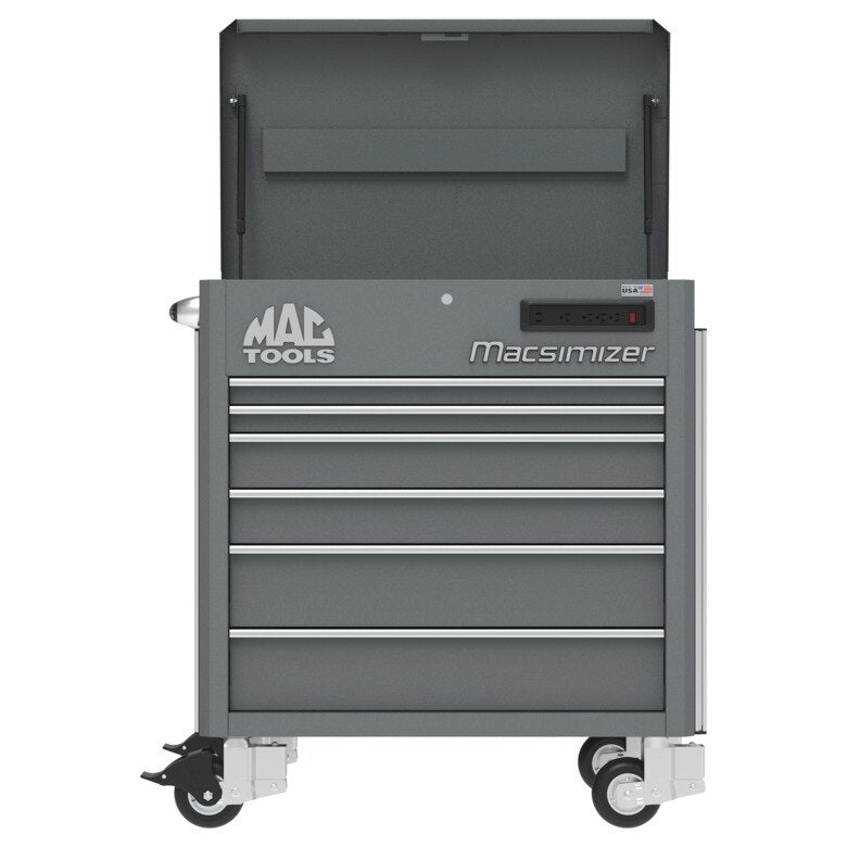 6-Drawer Macsimizer® High-Mileage Utility Cart - Carbon Gray