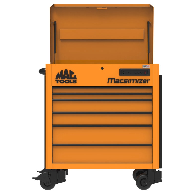 6-Drawer Macsimizer® High-Mileage Utility Cart - Fireball Orange