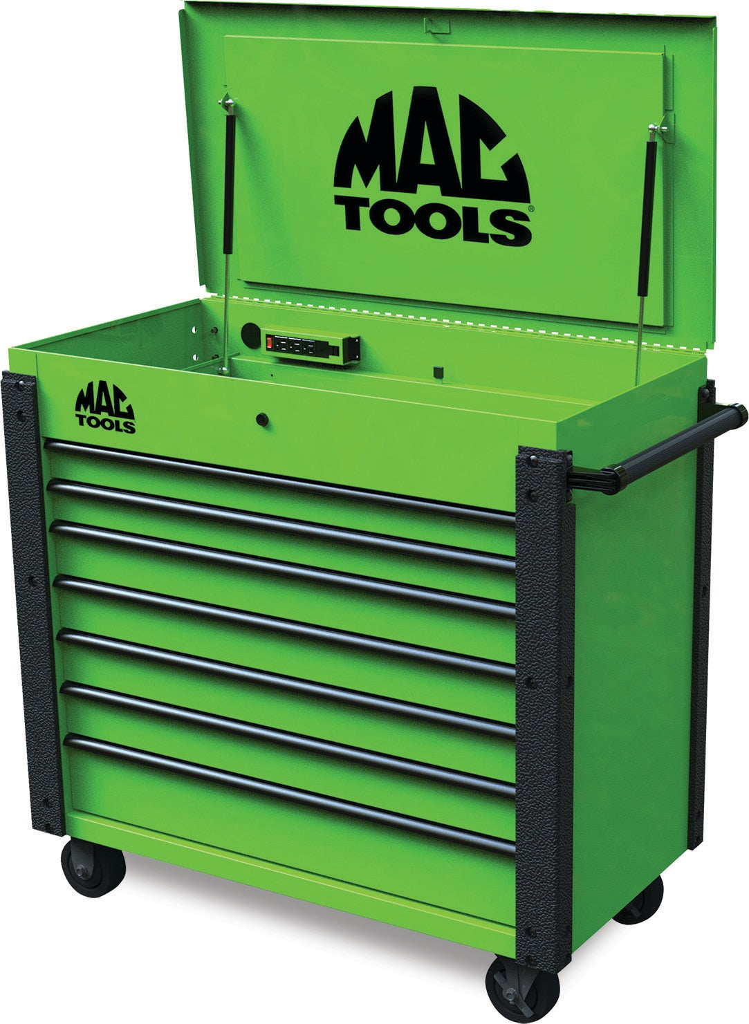 7-Drawer Utility Cart - Lime Green