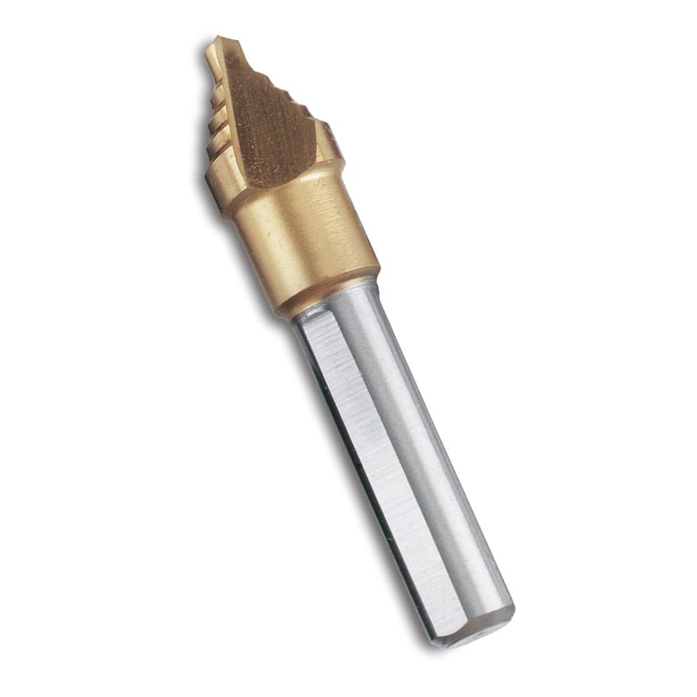 Stubby Titanium-Nitride Coated Stepped Drill Bit 1/8" - 3/8" (5 steps)