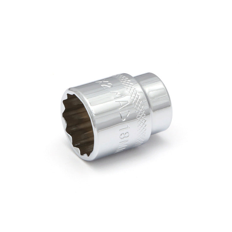 3/8" Drive Socket 18mm - 12-PT.