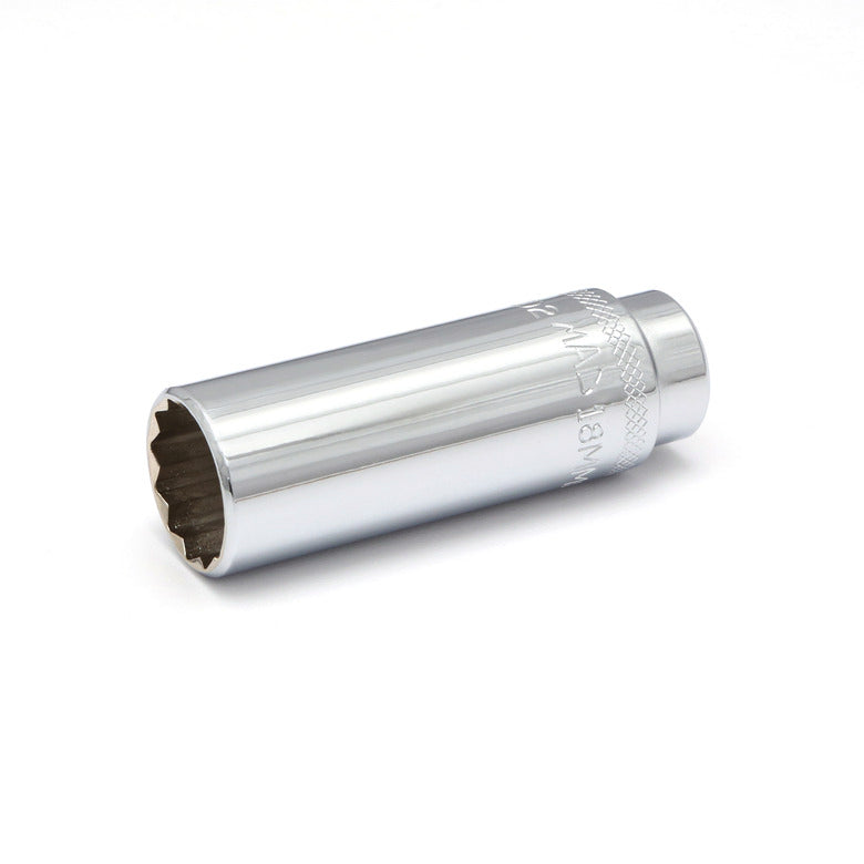 3/8" Drive Deep Socket 18mm - 12-PT.