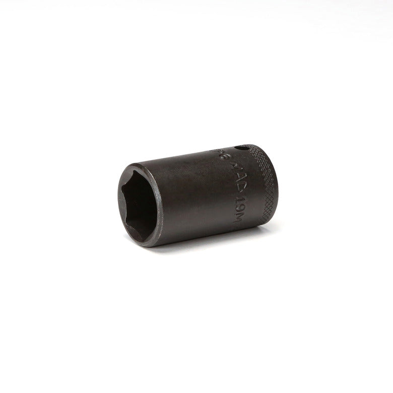 3/8" Drive Metric Intermediate Impact Socket 19mm - 6-PT.