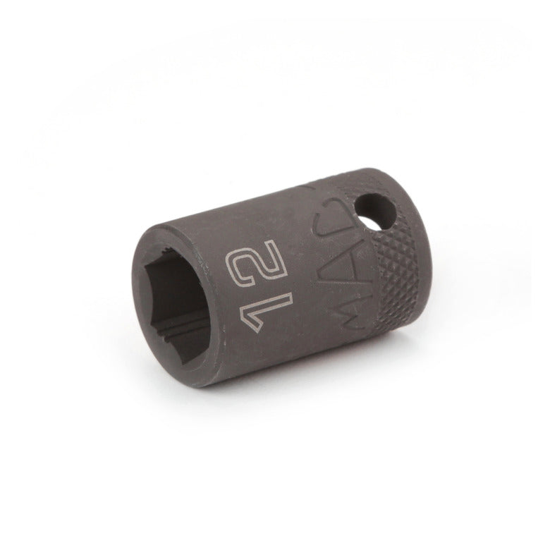 3/8" Drive Impact Socket 12mm - 6-PT.