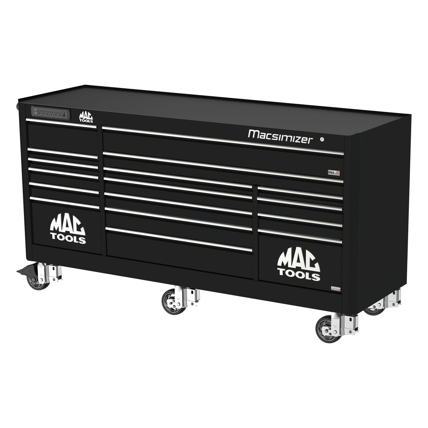 Macsimizer® 17-Drawer Workstation - Galaxy Black