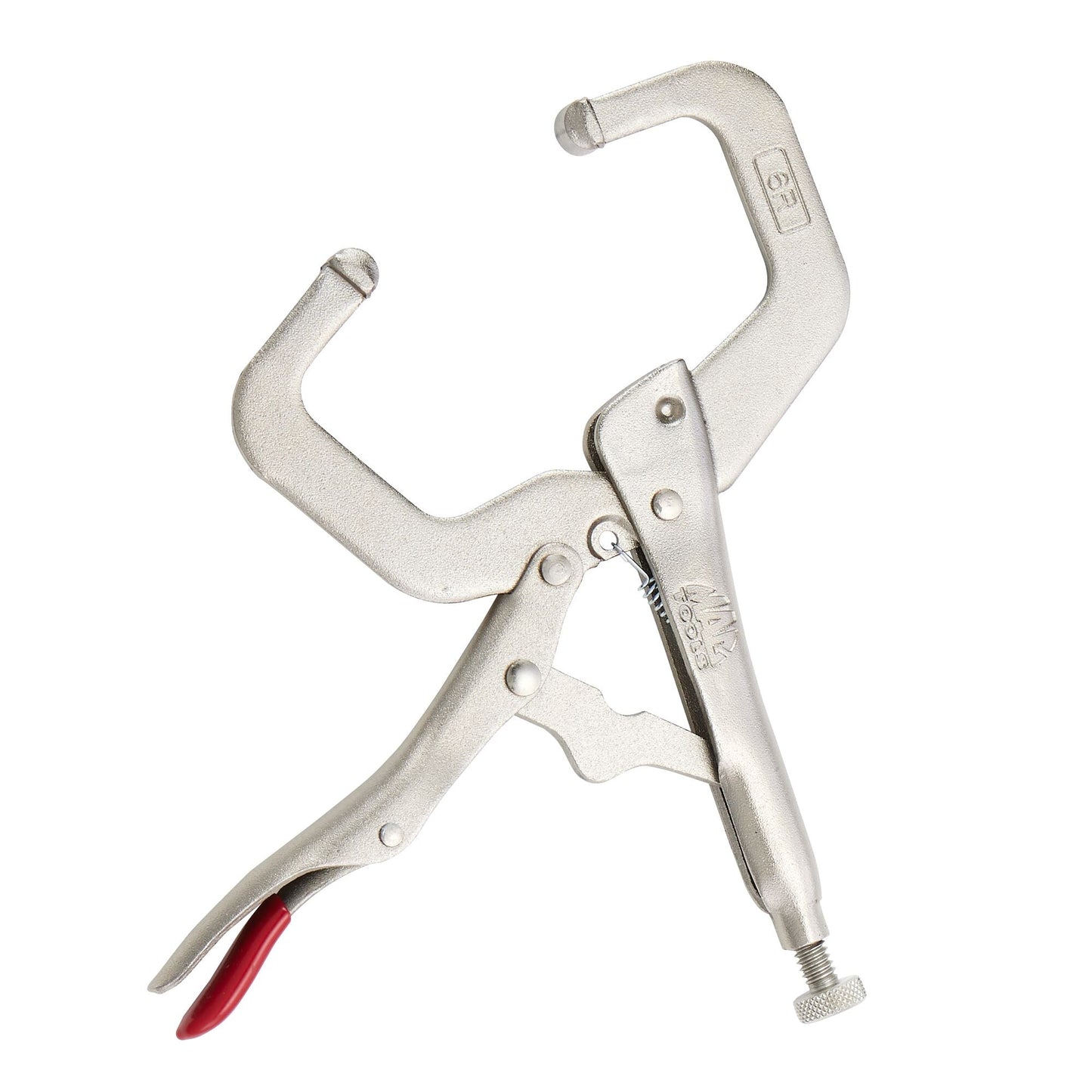 6" C-Clamp Trigger Release Locking Pliers - Red