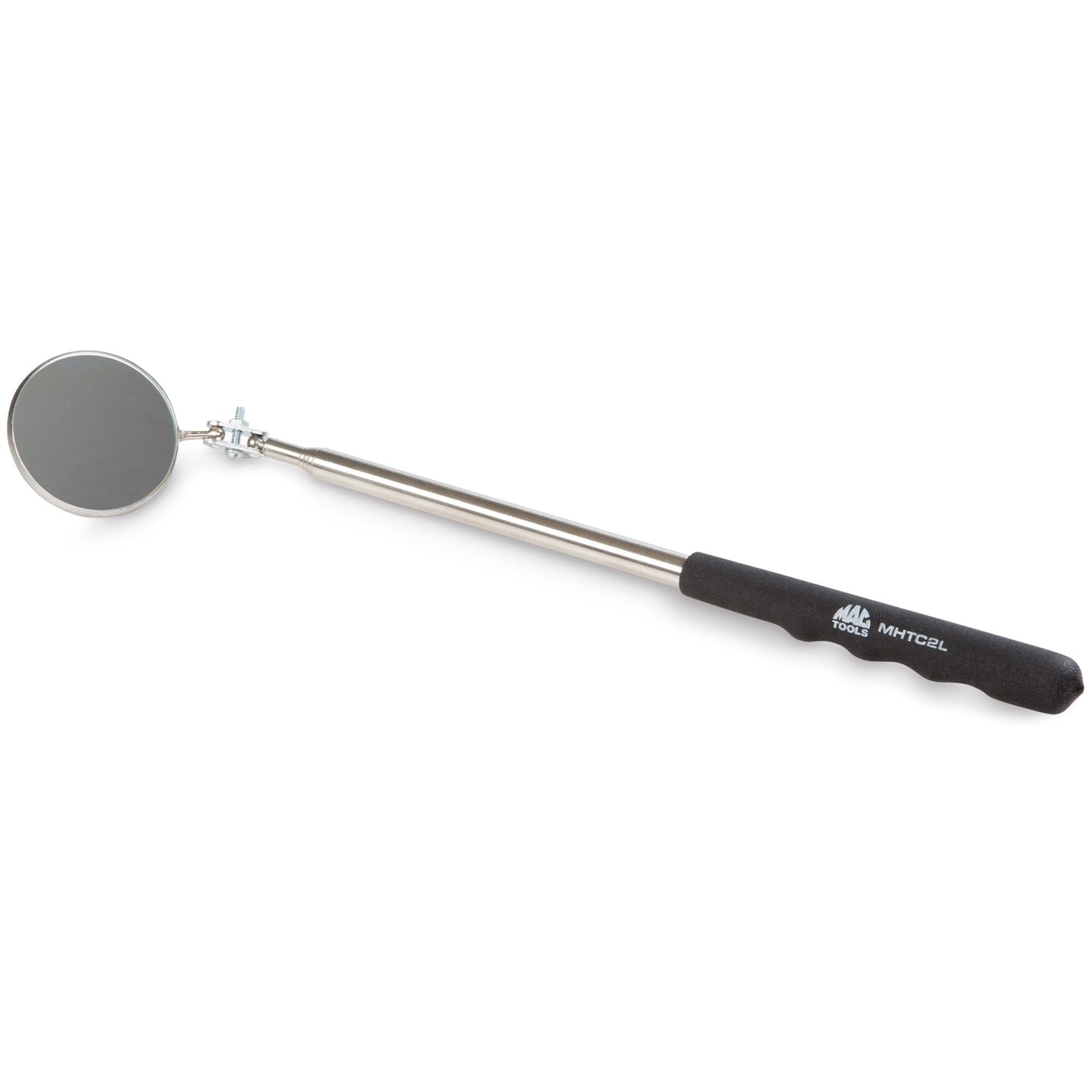Telescoping Roound Extra-Long Magnifying Inspection Mirror - 2-1/4"
