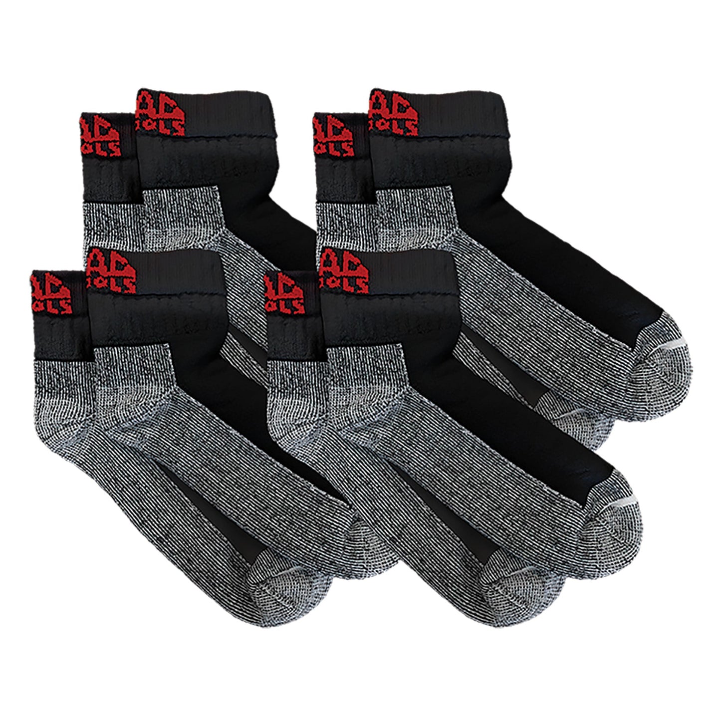 Mac Tools 4PK Black Ankle Socks