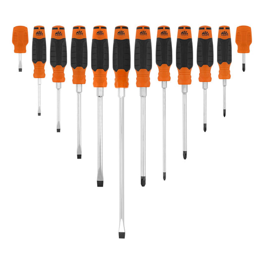 12-PC. Mac-Grip Combination Screwdriver Set - Orange