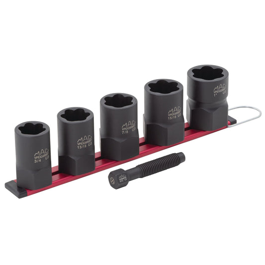 5-PC. 1/2" Drive R.B.R.T™ SAE Impact Foreign Object Removal (FOR) Extractor Socket Set