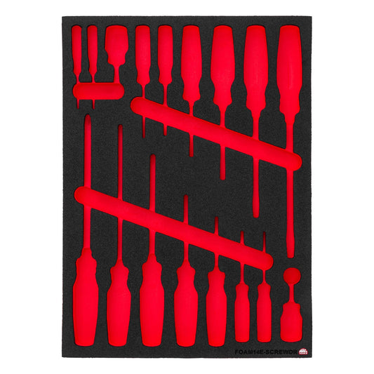 Foam Only - Screwdrivers (FOAM14E-SCREWDR Set)