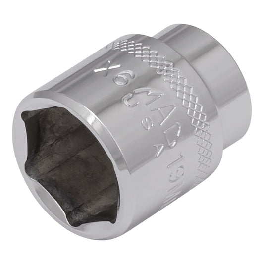 3/8" Drive Socket 19mm - 12-PT.