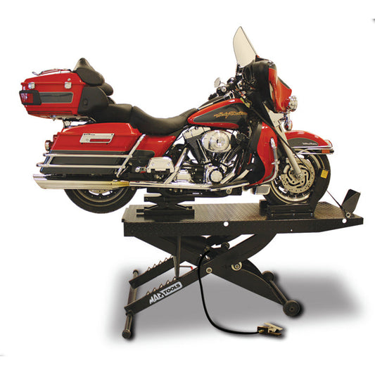 1,000-lbs. Capacity Portable Pneumatic Motorcycle Lift with Drop Tail