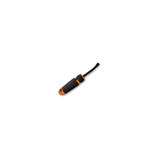 Capped Comfort-Handle 1/4" Curved-Head Pry Bar 8" Orange