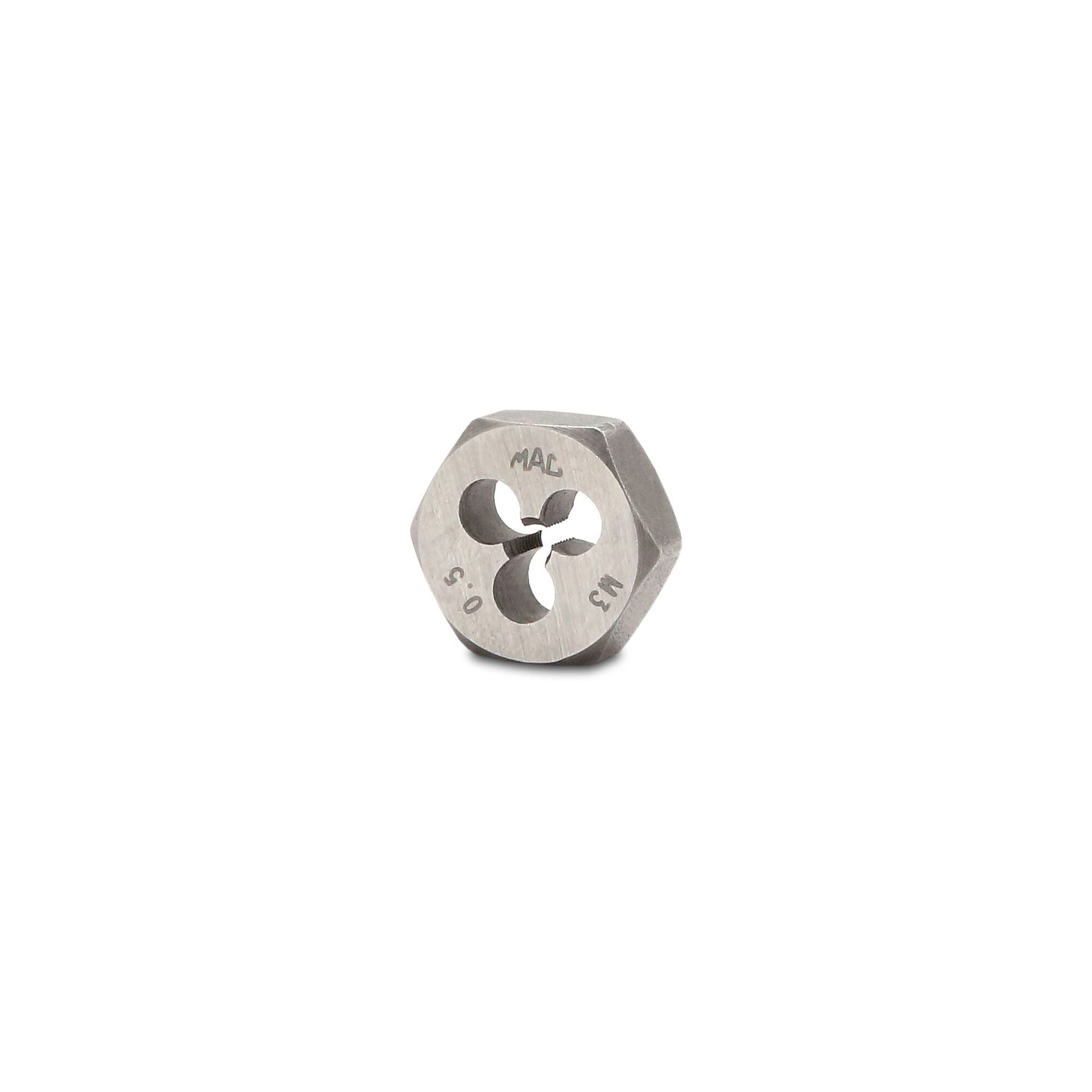 Metric Hexagonal Die M3-0.50 - 5/8" Shank