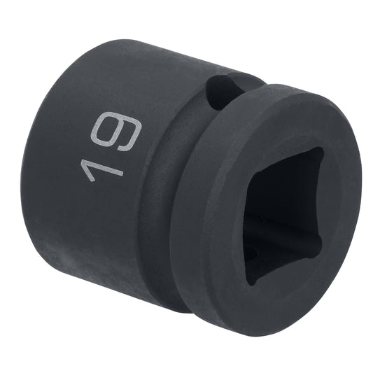 1/2" Drive 6 pt. Stubby Impact Socket - 19mm