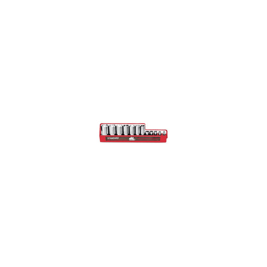 Socket Set, Deep SAE in Metal Tray 3/8" Drive - 12-PC.