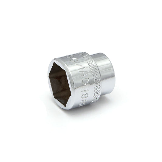3/8" Drive Super-Short Socket 18mm - 6-PT.