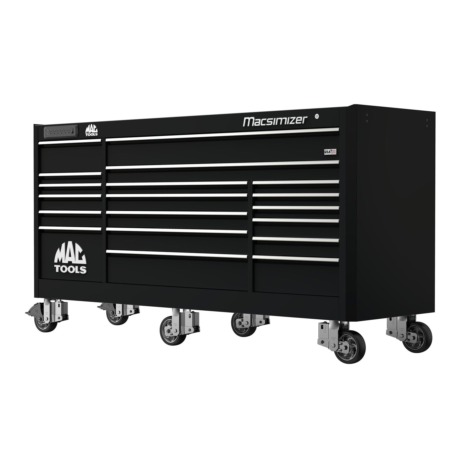 Macsimizer® 19-Drawer Workstation - Flat Black