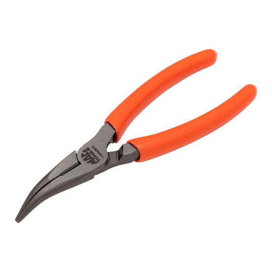 6” Bent Long-Nose C.S.T. Pliers With Cutter HI-VIZ Orange