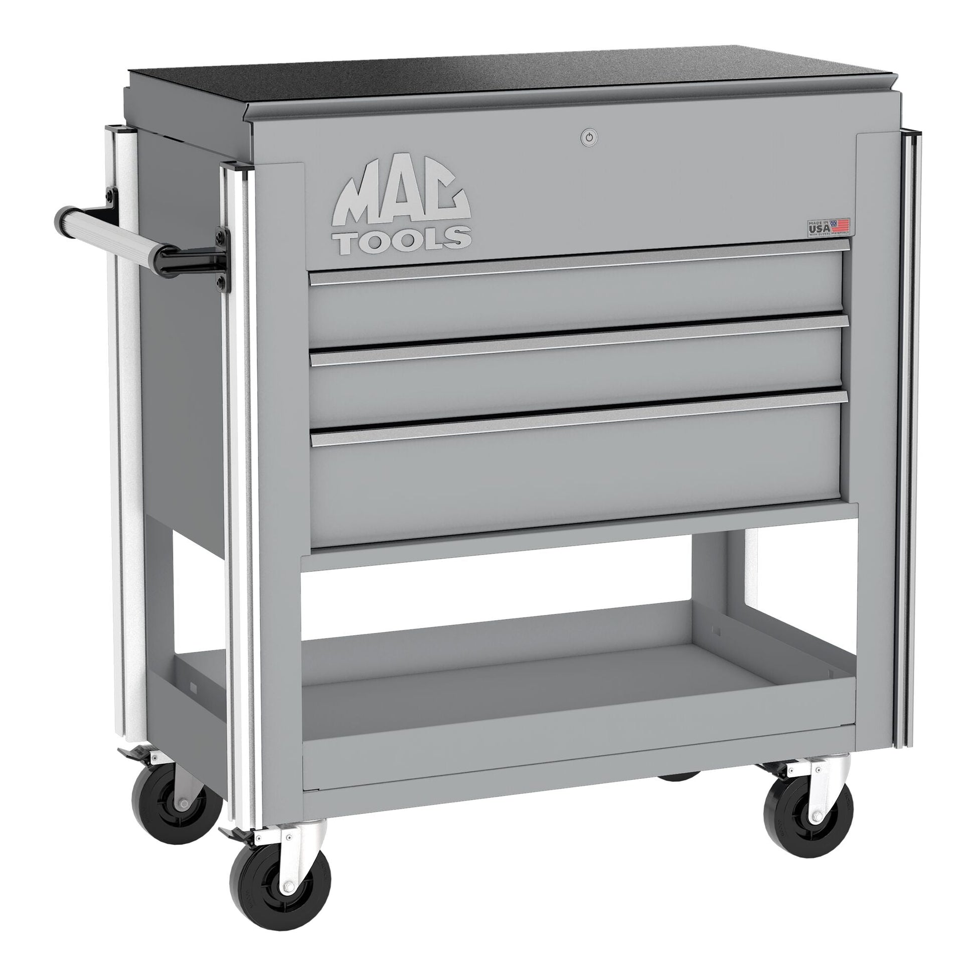 5-Drawer Utility Cart w/ Full Lid - Mica Gray