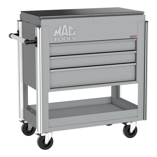 5-Drawer Utility Cart w/ Full Lid - Mica Gray