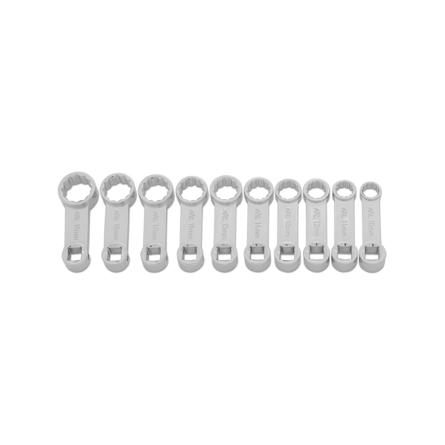 10-PC. 3/8" Drive Metric Box End Torque Adapter Set - 12-PT.