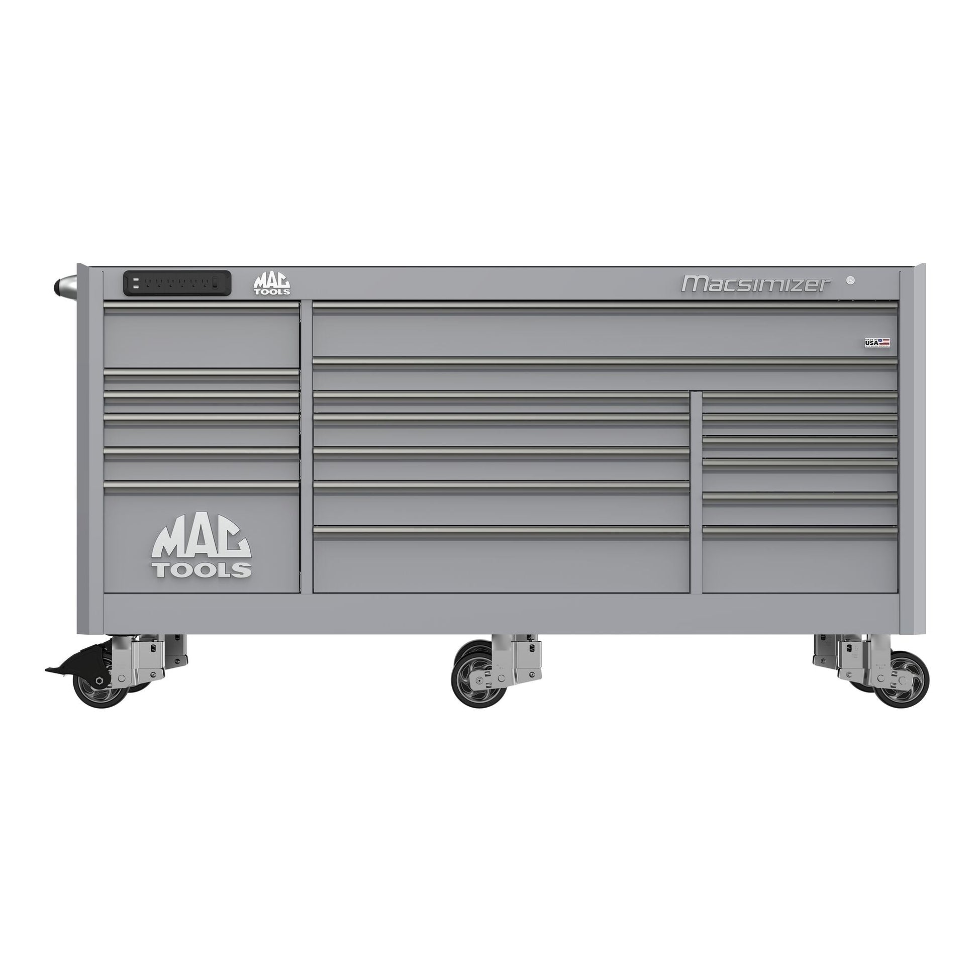 Macsimizer® 19-Drawer Workstation - Mica Gray