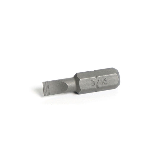 1/4" Hex Drive Slotted Bit 1" - 3/16"
