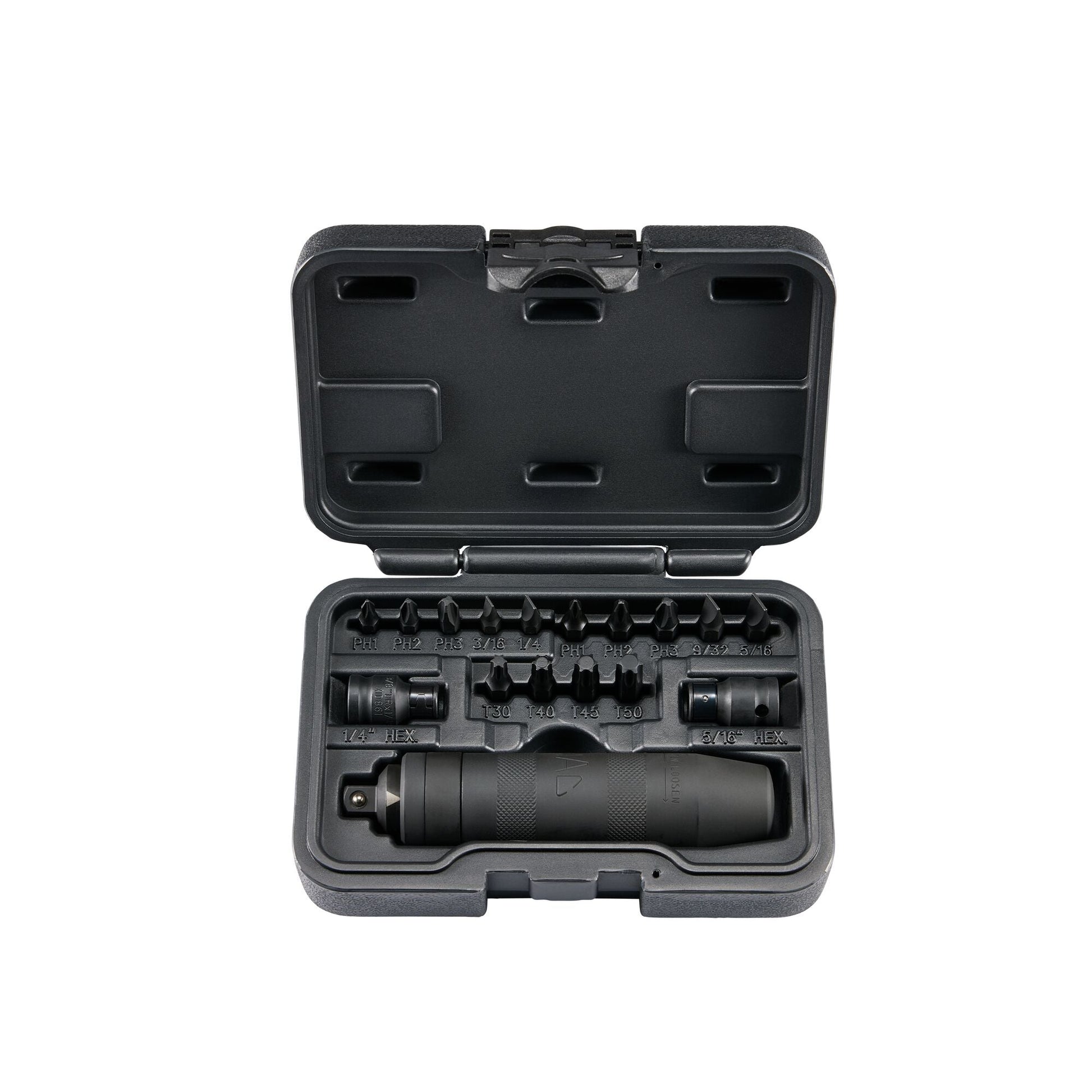 17-PC. 3/8" Drive Hand Impact Bit Driver Set