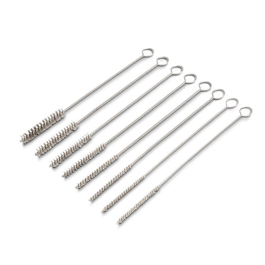 8-PC. Stainless Steel Micro Bore and Valve-Guide Brush Set