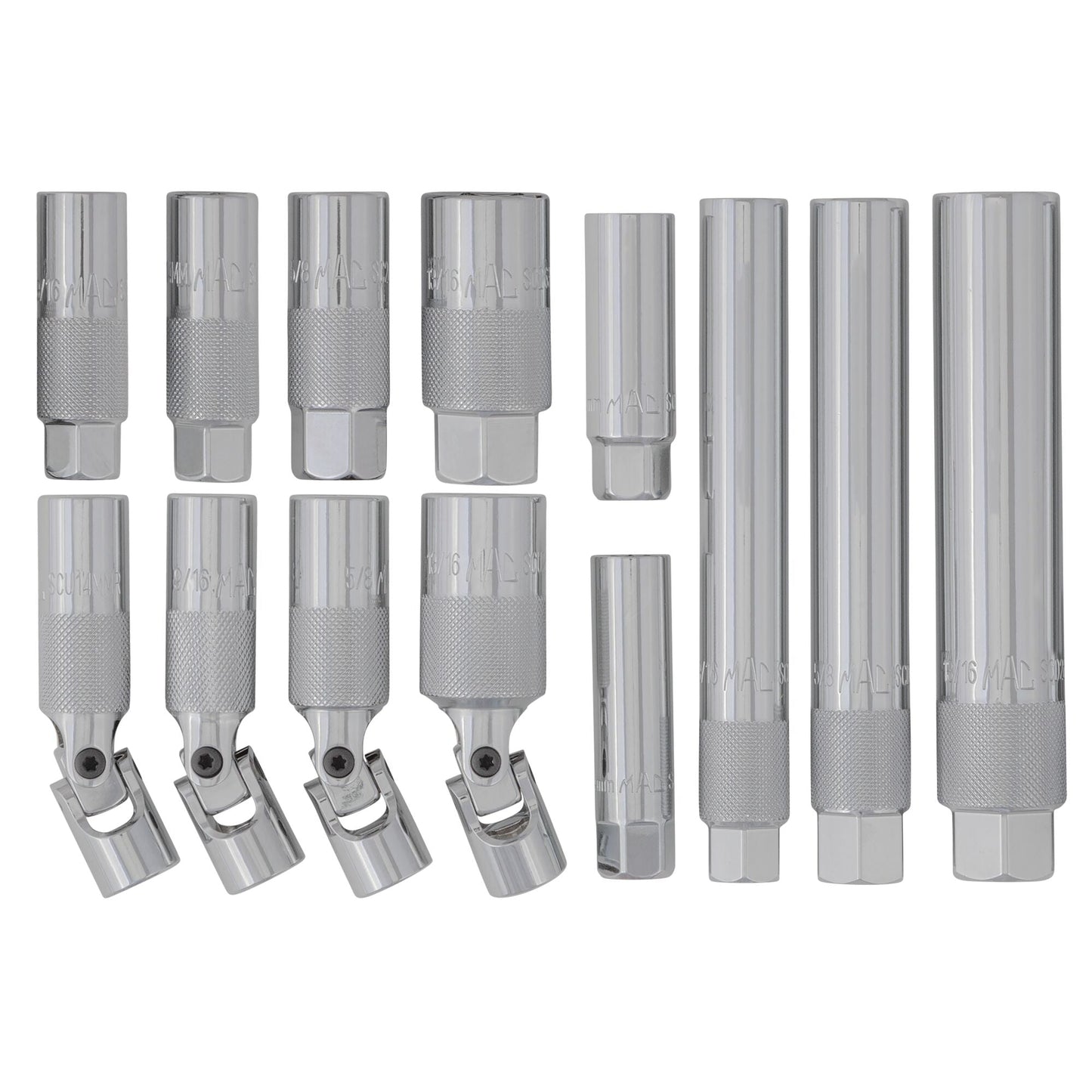 13-PC. Multi-Length Spark Plug Socket Set