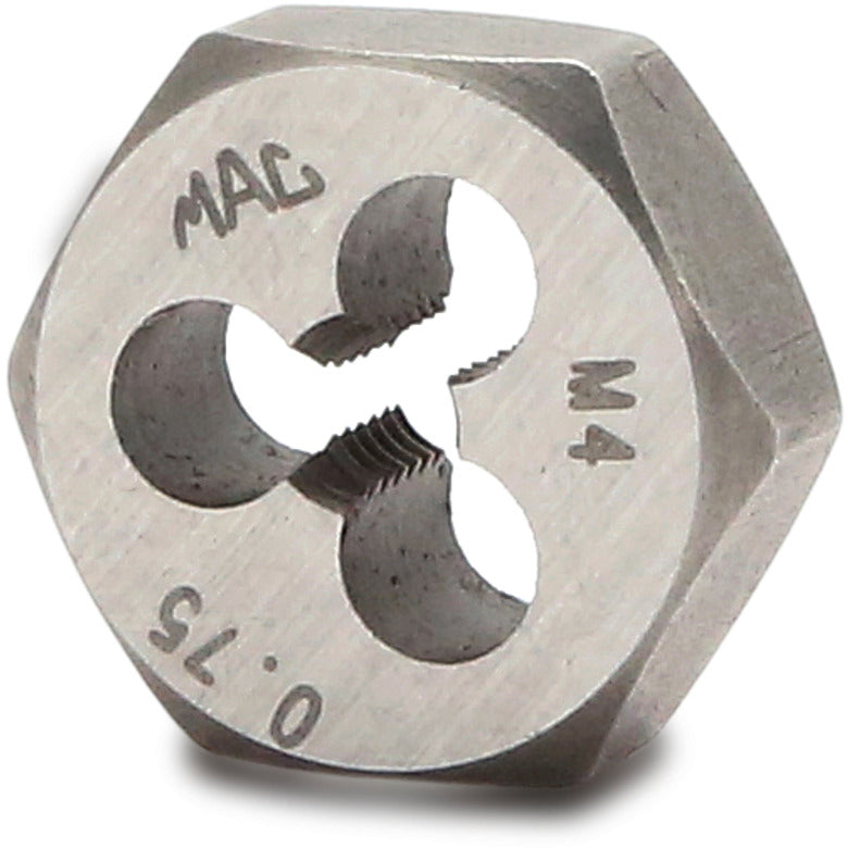 Metric Hexagonal Die M4-0.75 - 5/8" Shank