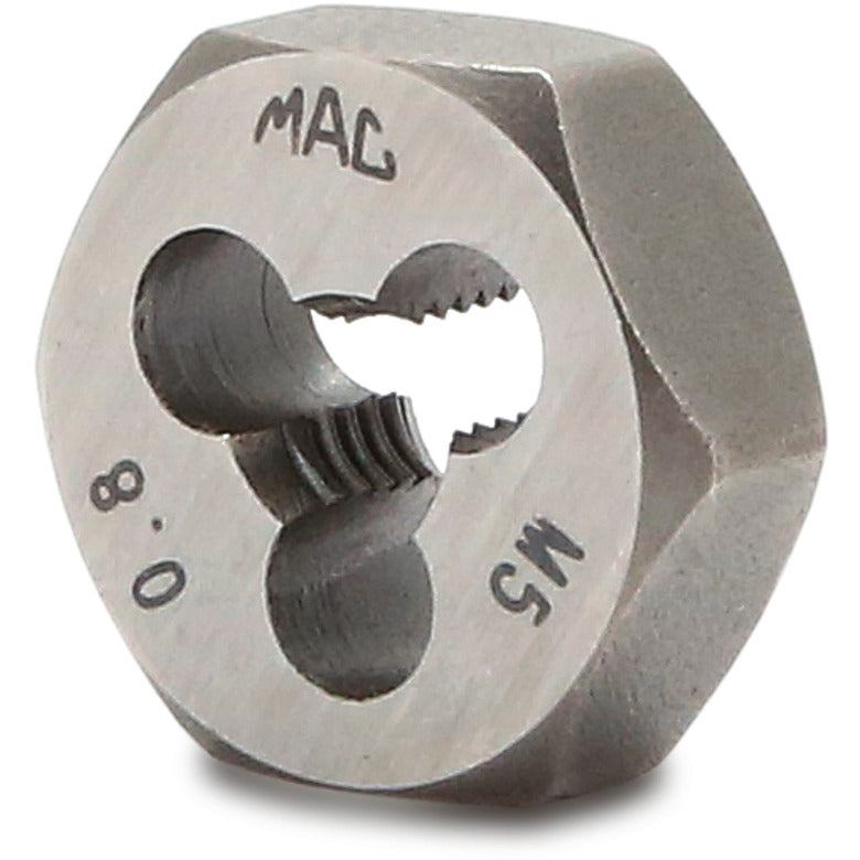 Metric Hexagonal Die M5-0.80 - 5/8" Shank