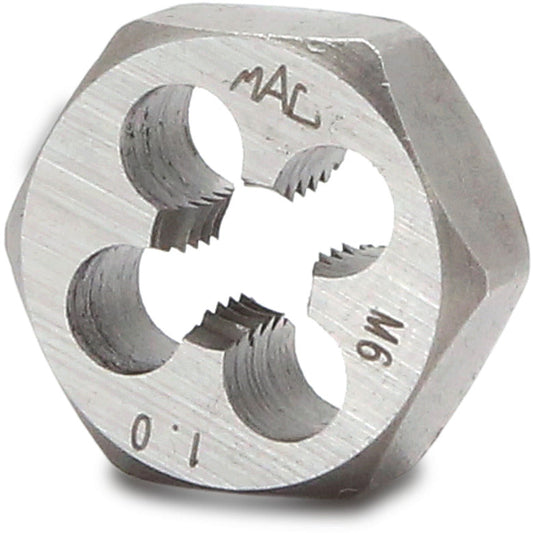 Metric Hexagonal Die M6-1.00 - 5/8" Shank