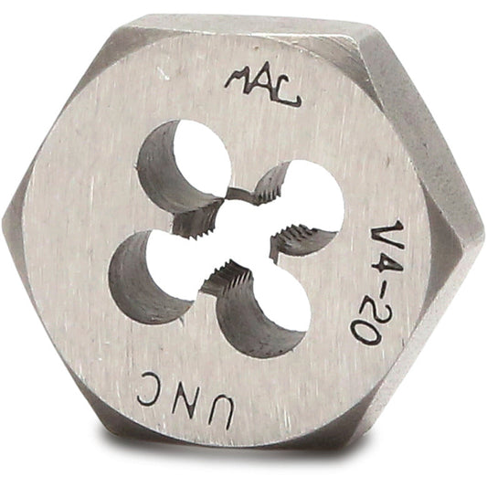 SAE Hexagonal Die 1/4"-20 NC - 1" Shank