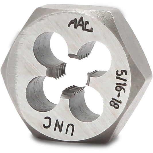 SAE Hexagonal Die 5/16"-18 NC - 1" Shank
