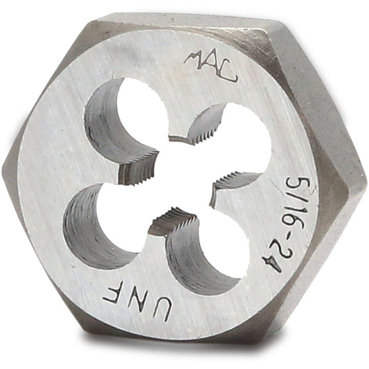 SAE Hexagonal Die 5/16"-24 NF - 1" Shank