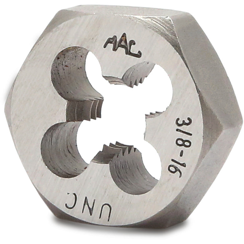 SAE Hexagonal Die 3/8"-16 NC - 1" Shank