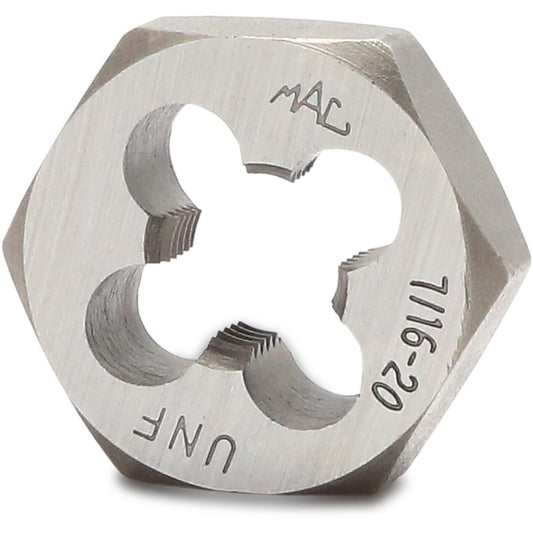 SAE Hexagonal Die 7/16"-20 NF - 1" Shank