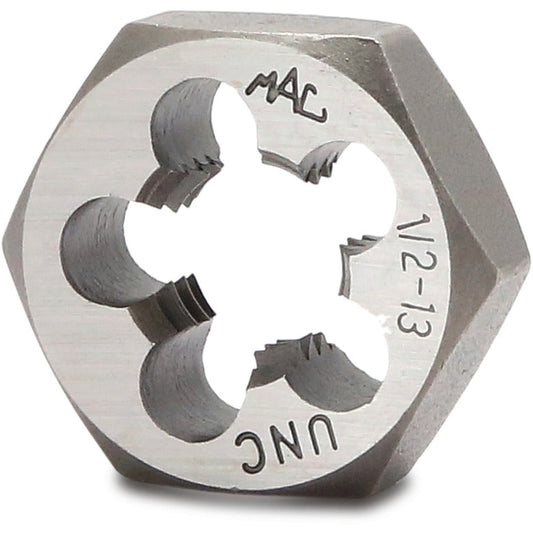 SAE Hexagonal Die 1/2"-13 NC - 1" Shank