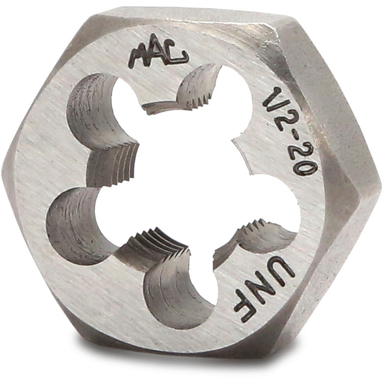 SAE Hexagonal Die 1/2"-20 NF - 1" Shank