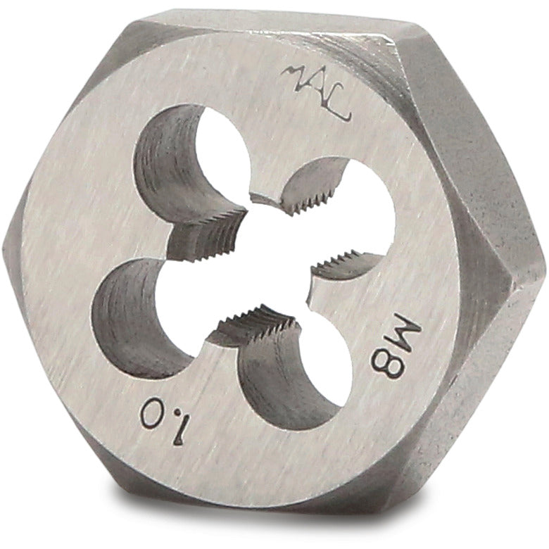 Metric Hexagonal Die M8-1.00 - 1" Shank