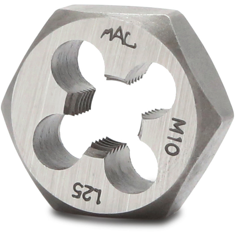 Metric Hexagonal Die M10-1.25 - 1" Shank