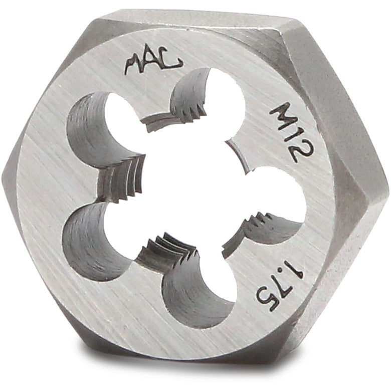 Metric Hexagonal Die M12-1.75 - 1" Shank