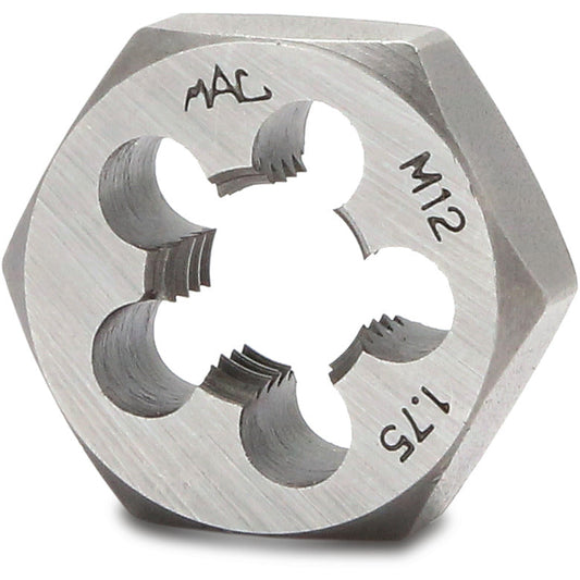 Metric Hexagonal Die M12-1.75 - 1" Shank