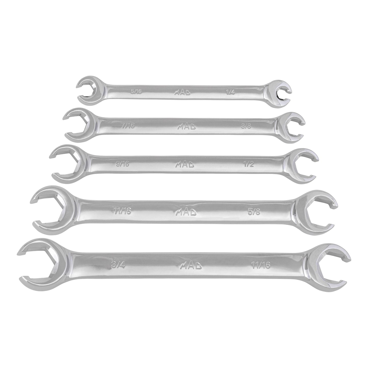 5-PC. SAE Flare Nut Wrench Set