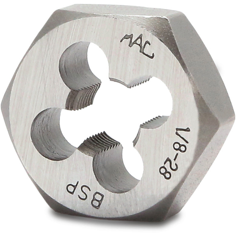 Pipe Hexagonal Die 1/8-28 BSP